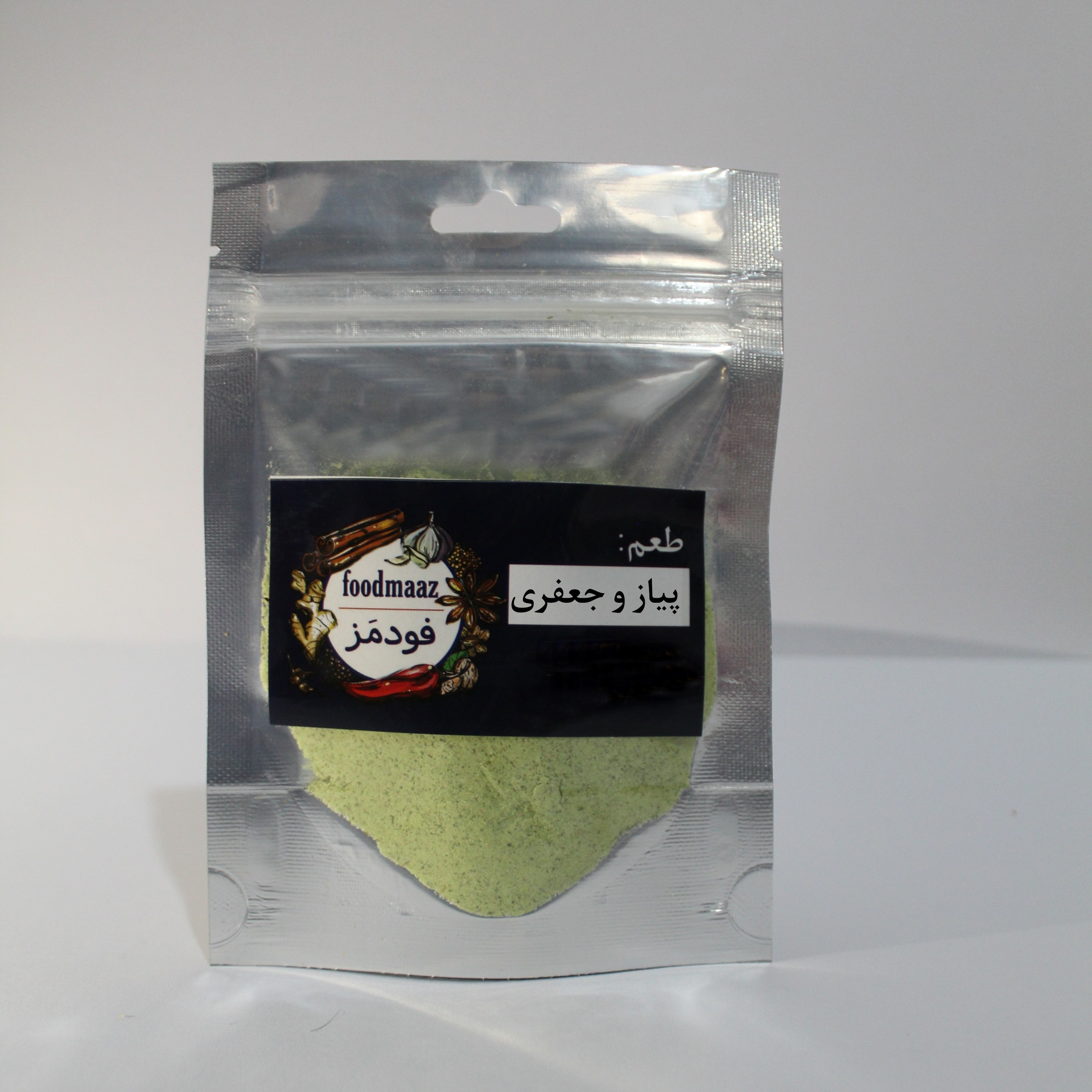 طعم پیاز جعفری برای ریختن چیپس پفیلا انواع غذاها